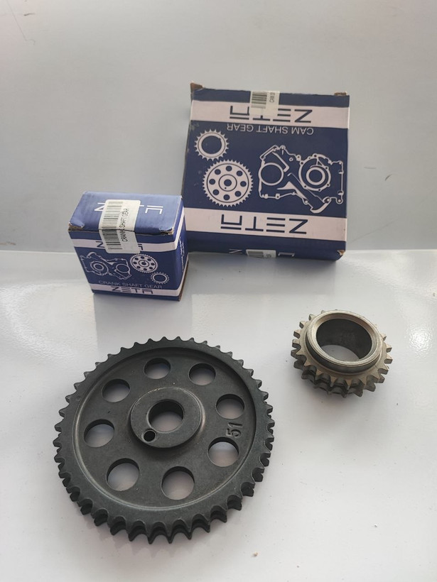 دنده سر میل لنگ و سر میل سوپاپ نیسان وانت ZETA بسته دو عددی