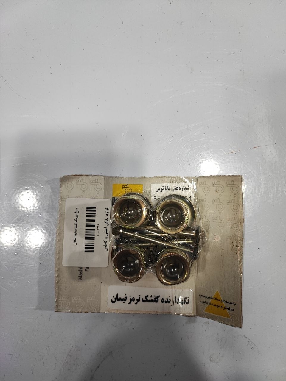ست میخ و پولک لنت بایاتوس (نگهدارنده کفشک ترمز نیسان) مناسب برای نیسان وانت